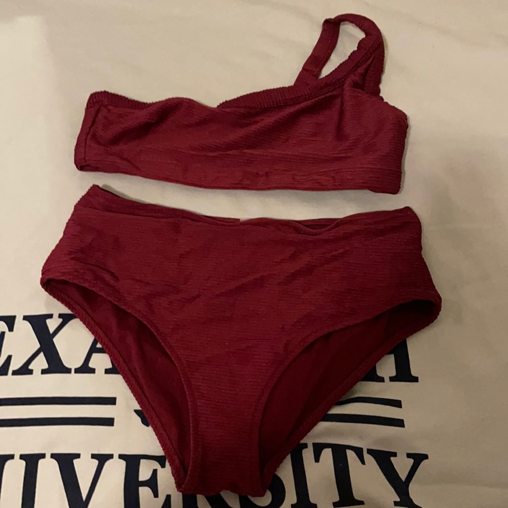 Dark Red Bikini
